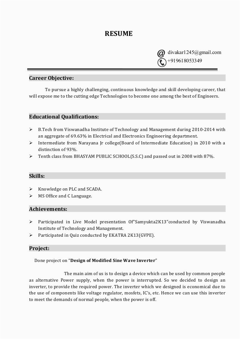 Sample Resume for assistant Professor In Electronics Engineering Objective Electrical Engineer In Cv for Scholarship Electrical