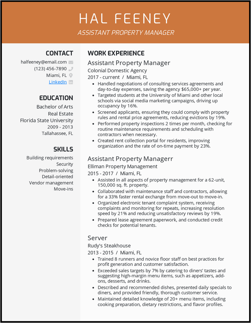 Sample Resume for assistant Property Manager Core Qualifications 5 Property Manager Resume Examples to Get A Job In 2021