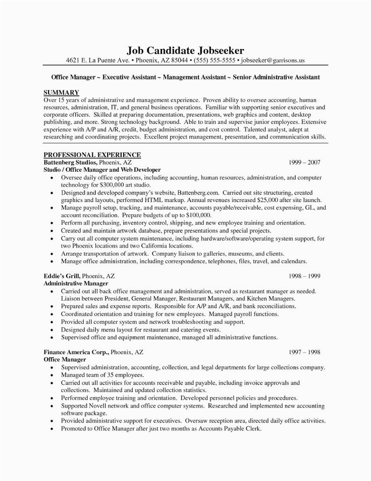 Sample Resume for Career Change to Administrative assistant Administrative assistant Resume Administrative assistant