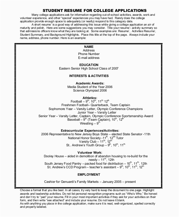 Sample Resume for College Applying Ms In Us Free 8 College Resume Samples In Ms Word