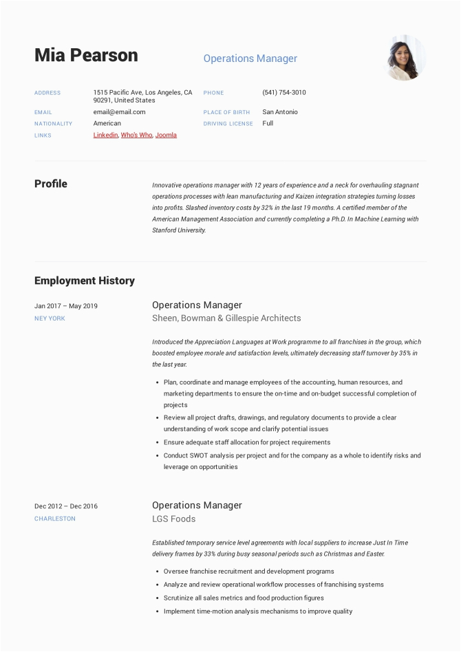 Sample Resume for Franchise Operations Manager Franchise Operations Manager Job Description Gotilo