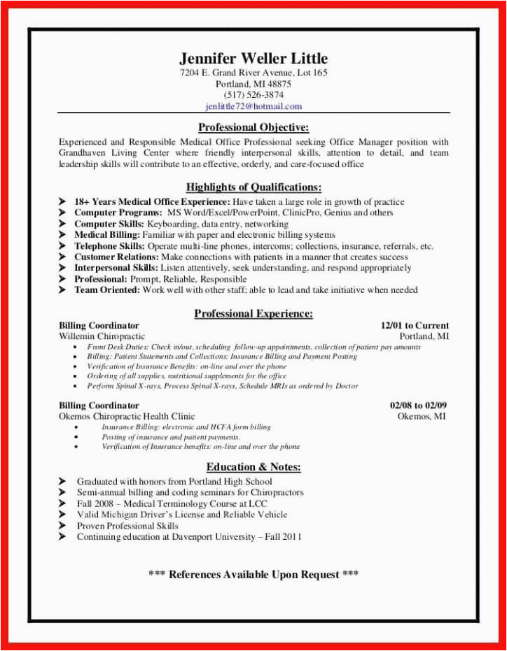 Sample Resume for Medical Billing with No Experience Medical Coding Resume Sample No Experience Coverletterpedia