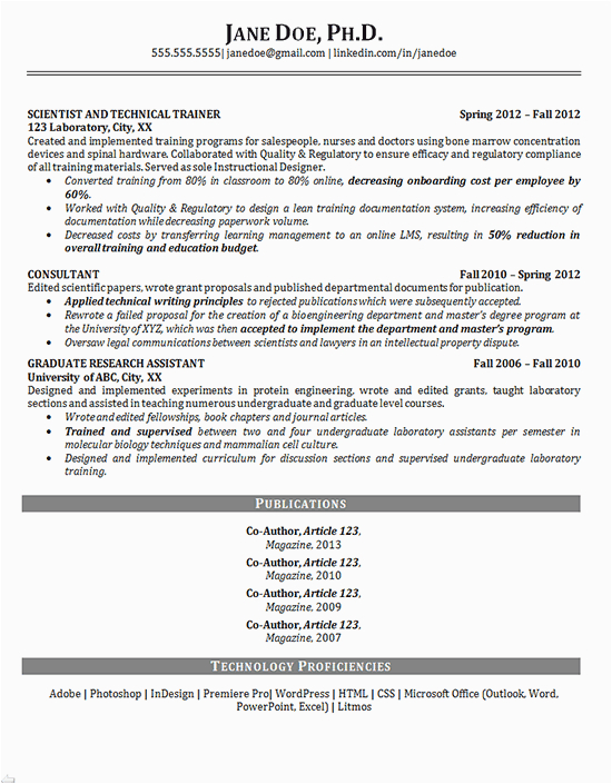Sample Resume for Phd Application Ic Design Phd Resume Example Scientist Training Biosciences