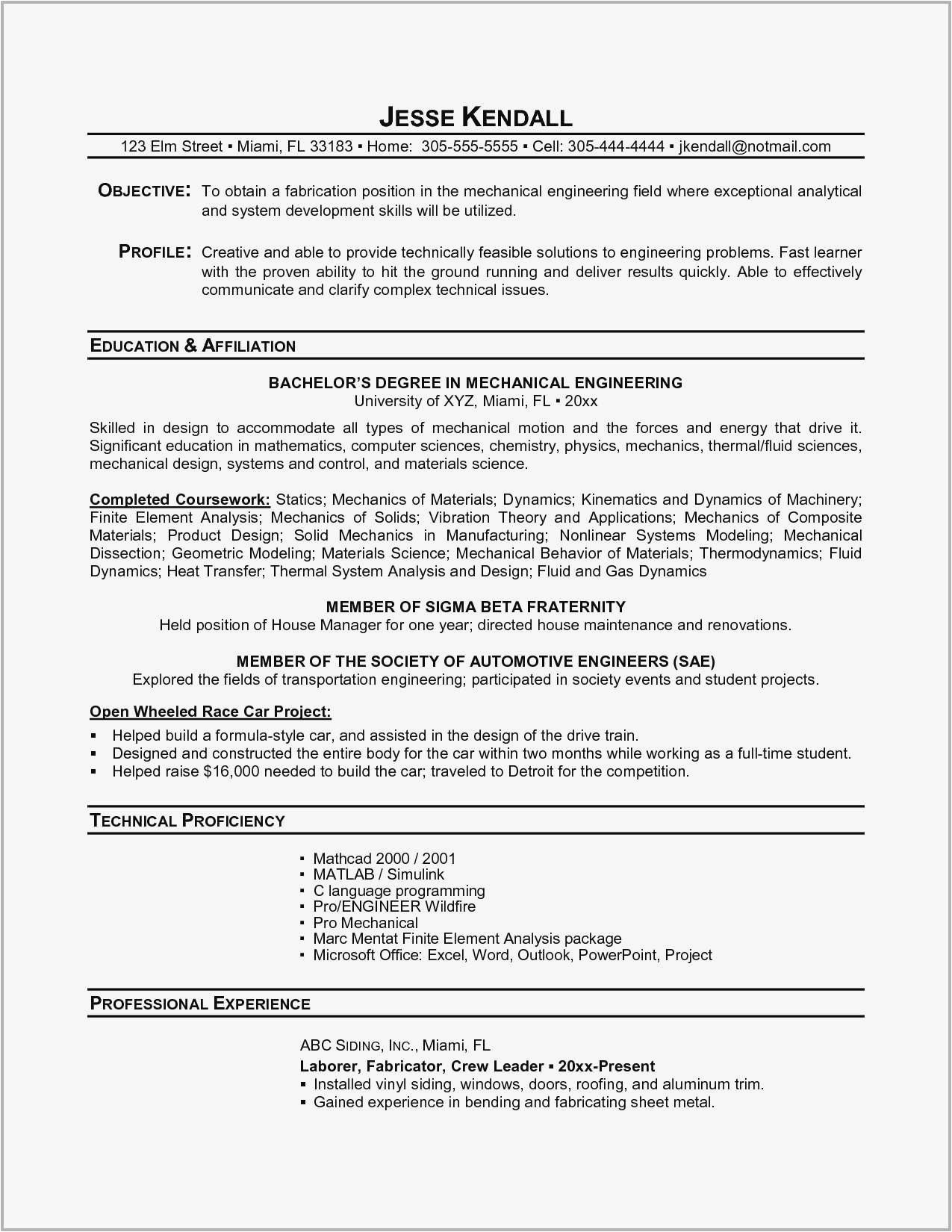 Sample Resume for Quality Engineer In Automobile 12 Automobile Engineer Resume Samples