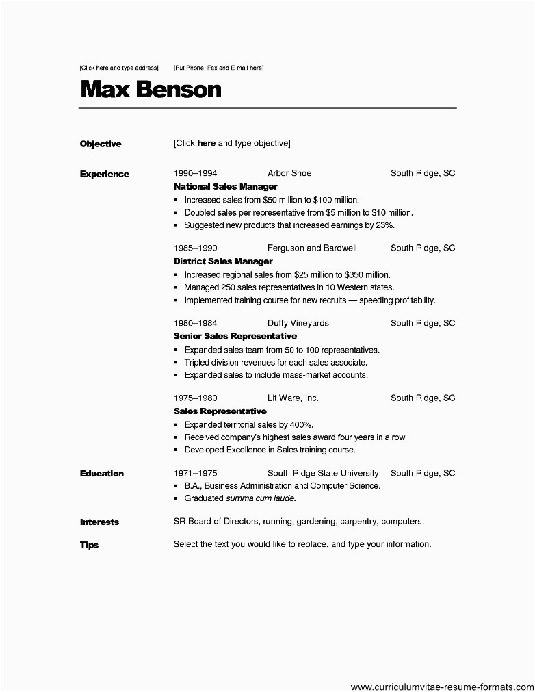 Sample Resume format for Experienced Professionals Resume format for Experienced It Professionals Free