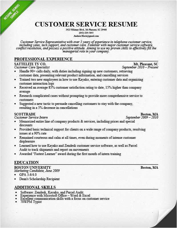 Sample Resumes for Entry Customer Service Jobs 25 Entry Level Customer Service Resume In 2020