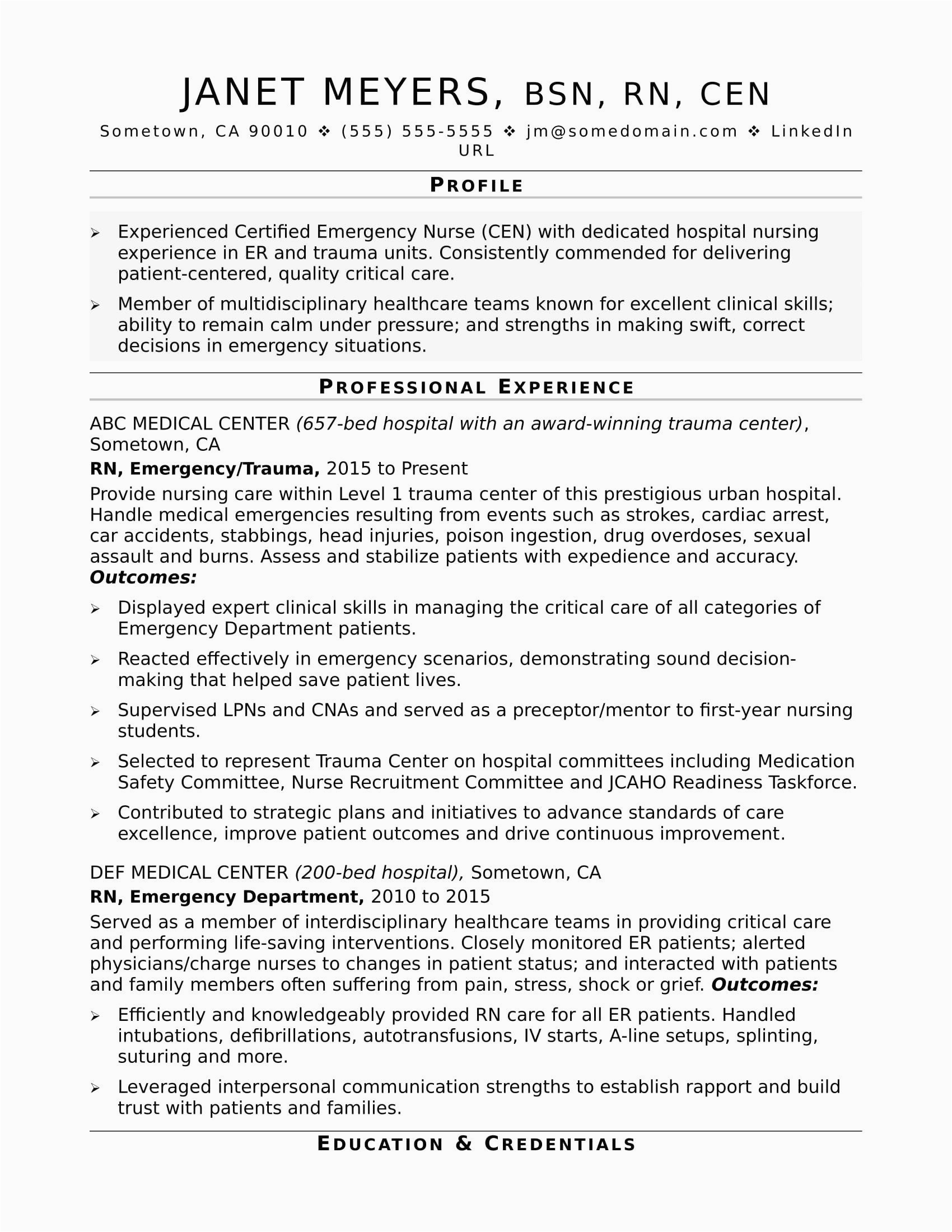 Sample Rn Resume with 25 Years Of Hospital Experience How to Put Nursing Clinical Experience Resume Resume Samples