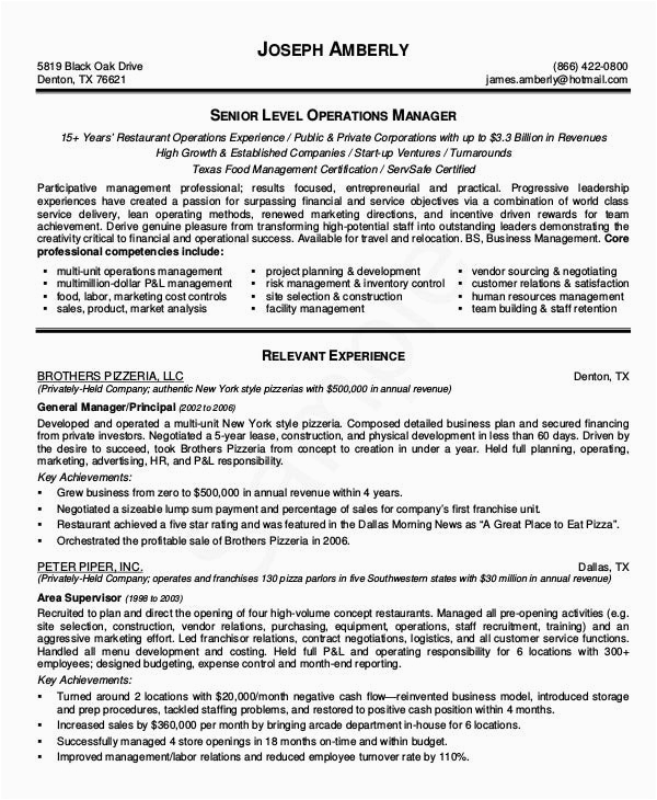 Sample Sales and Operations Manager Resume Manager Resume Sample Template 48 Free Word Pdf Documents Download