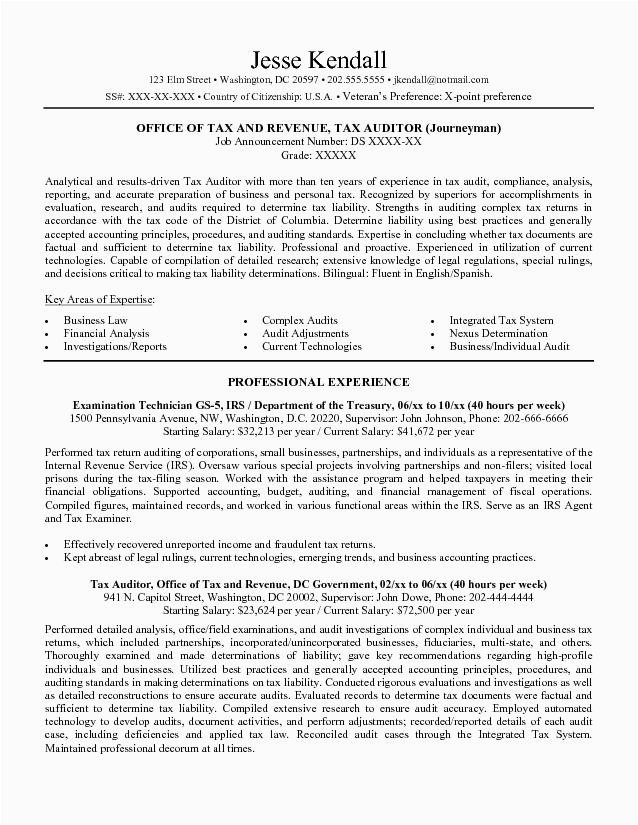 Samples for Resume for Faderal Jobs Federal Job Resume Samples