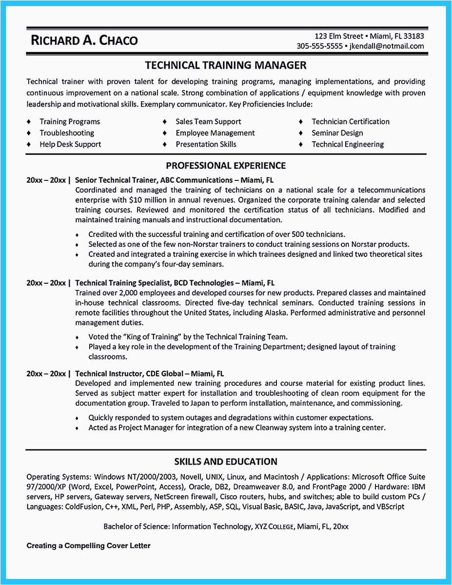 Samples Of A Coorporate Trainee Resume Brilliant Corporate Trainer Resume Samples to Get Job
