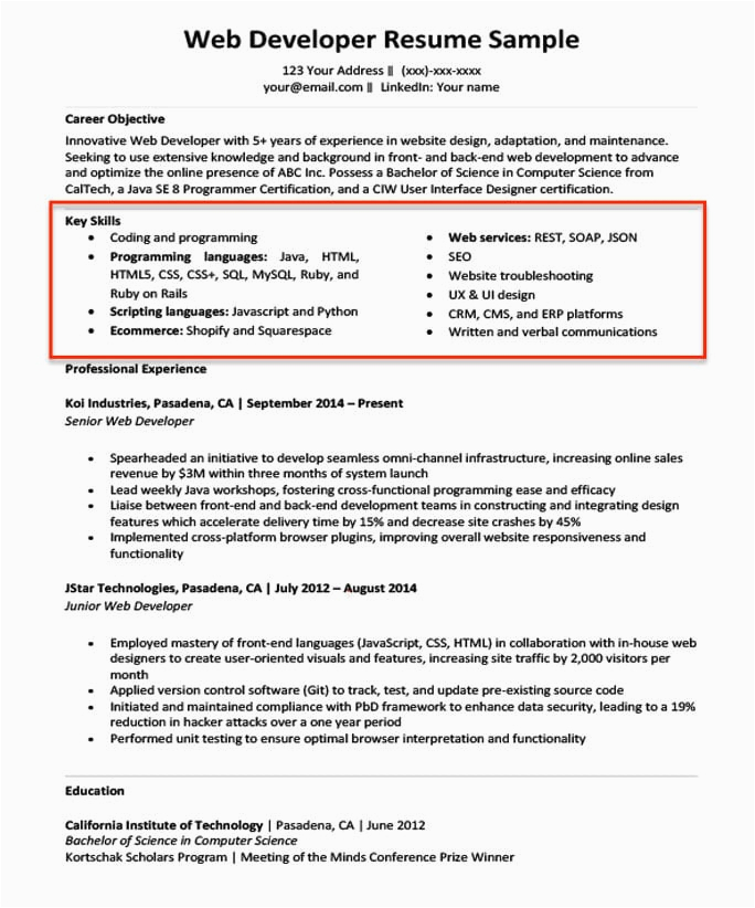 Skills to Put In A Resume Sample 20 Skills for A Resume Examples & How to List them In 2020