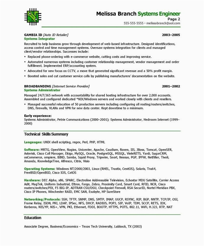 Systems Engineer Medical Device Resume Samples Systems Engineer Page2