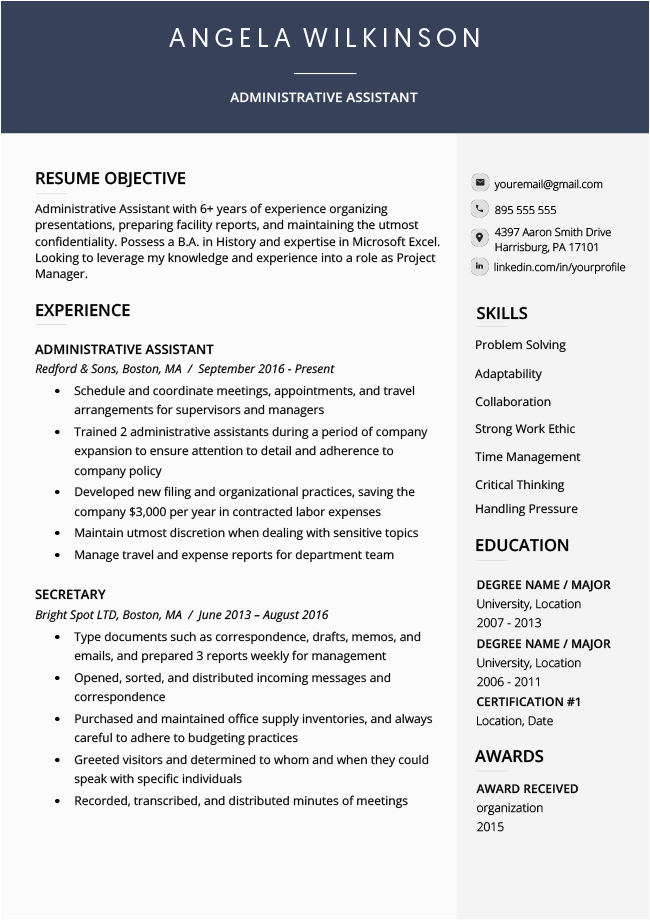 Ats Friendly Resume Template Free Download Free 19 ats Friendly Resume Template