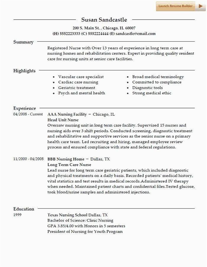 Awesome 2nd Year Nurse Resume Samples Awesome Resume Template for Registered Nurse Collection Di 2020