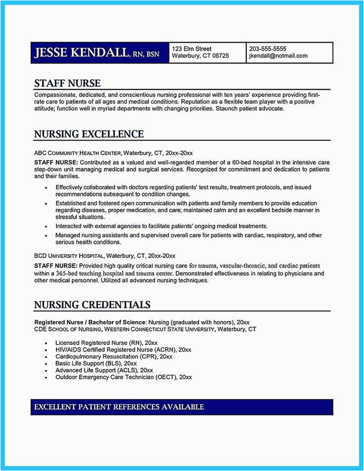 Awesome 2nd Year Nurse Resume Samples How to Write An Awesome New Nurse Resume Allsop Author