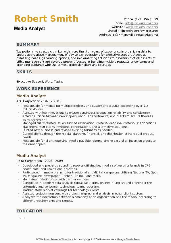 Content Review Analyst Google Resume Sample Media Analyst Resume Samples