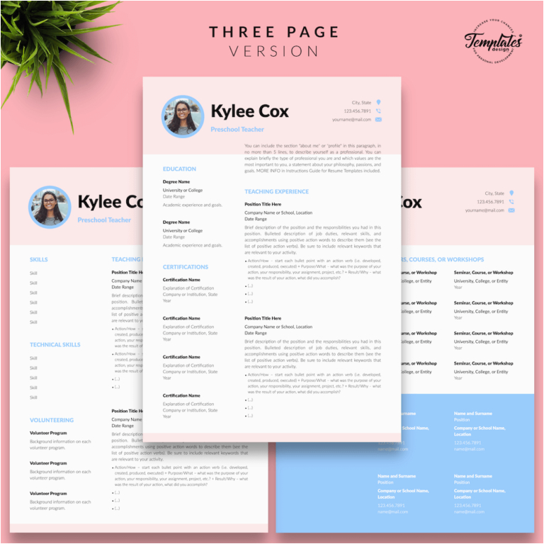 Cox School Of Business Resume Template Teacher Resume for Word & Pages “kylie Cox”