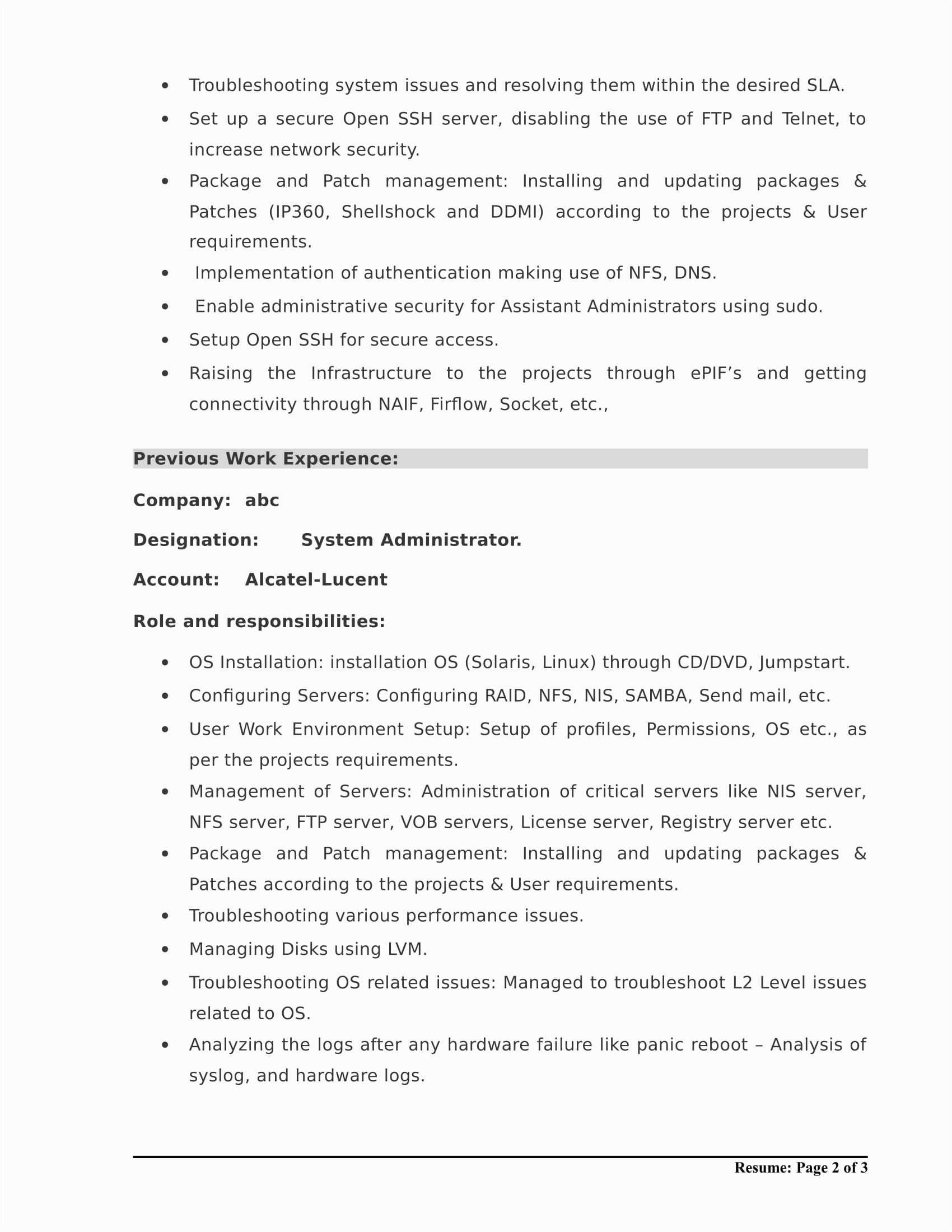 Electrical and Electronics Engineering Fresher Resume Sample Electrician Fresher Resume format