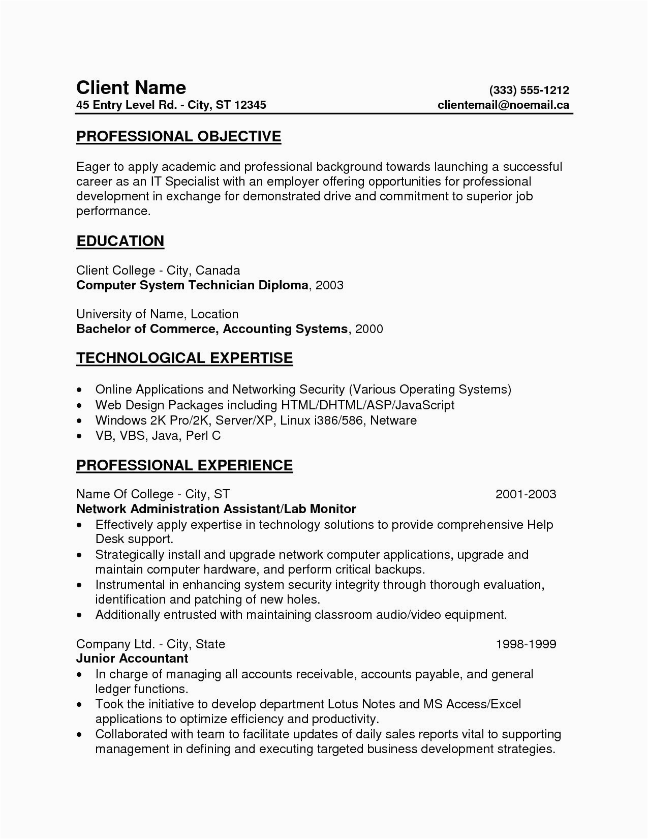 Entry Level Job Resume Objective Samples Entry Level Fice assistant Resume Unique Free Entry Level Resumes Sam