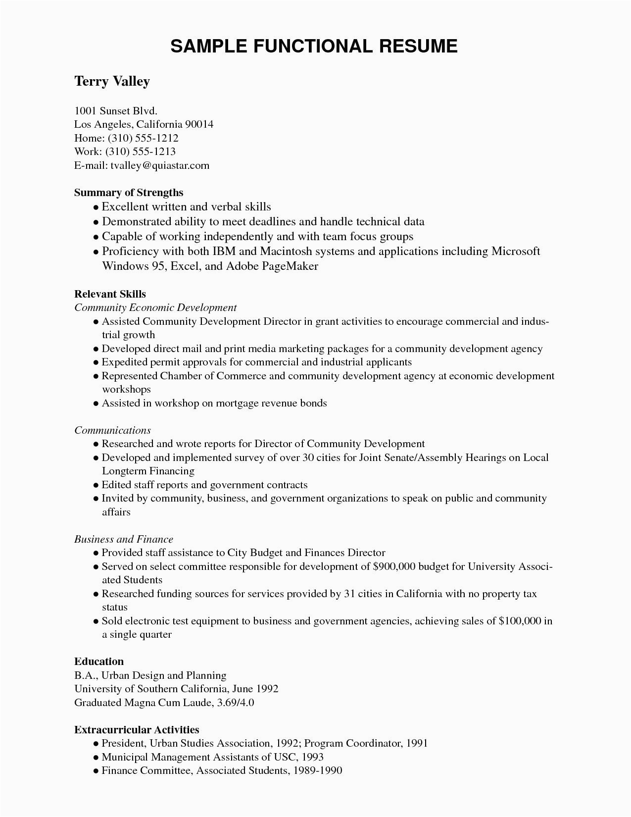 Extra Curricular Activities Sample for Resume 70 New Resume Examples for Extracurricular Activities