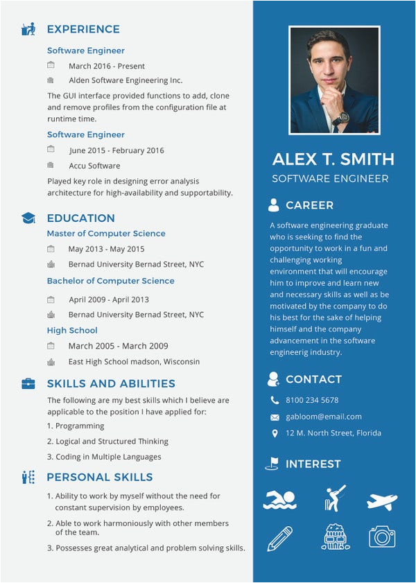 Free Resume Samples for software Engineer software Engineer Resume Example 15 Free Word Pdf Documents