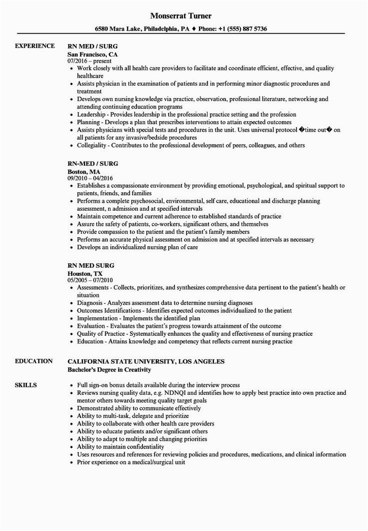 Job Description Sample Telemetry Nurse Resume Telemetry Nurse Resume Sample Resume