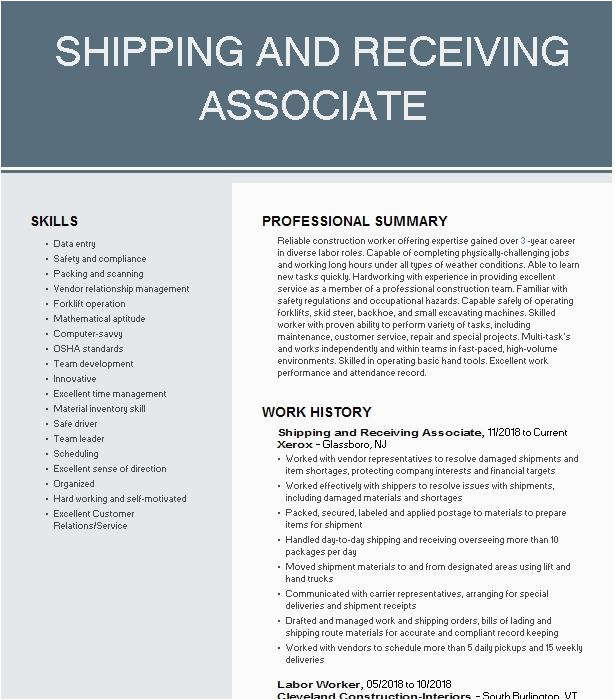 Macy S Sales associate Resume Sample Shipping and Receiving associate Resume Example Macy S Los Angeles