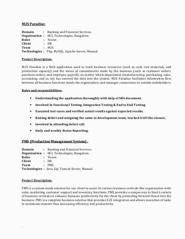 Manual Testing Resume Sample for 2 Years Experience Deepa Resume Manual Testing 2 Years Exp Updated