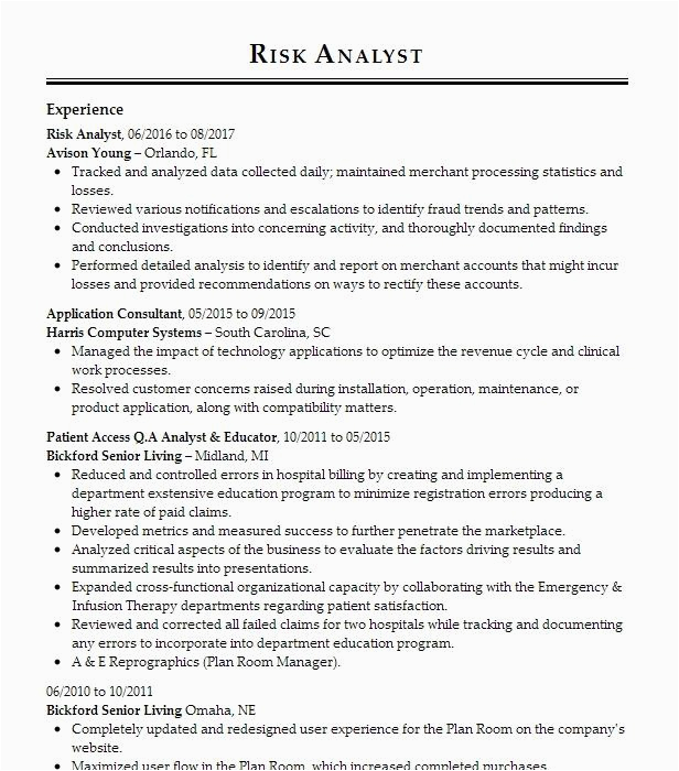 Market Risk Business Analyst Resume Sample Market Risk Analyst Resume Example Credit Suisse First Boston New