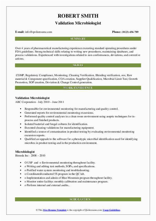 Msc Microbiology Sample Resume for Freshers Resume format for Freshers B Microbiology Resume format for Bsc