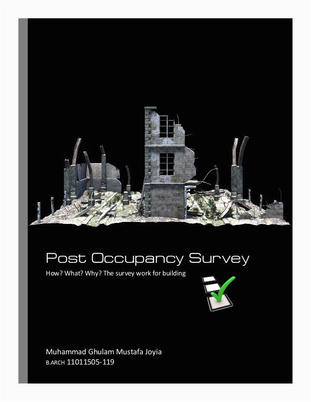 Post Occupancy Survey Resume Architect Sample Post Occupancy Evaluation Survey