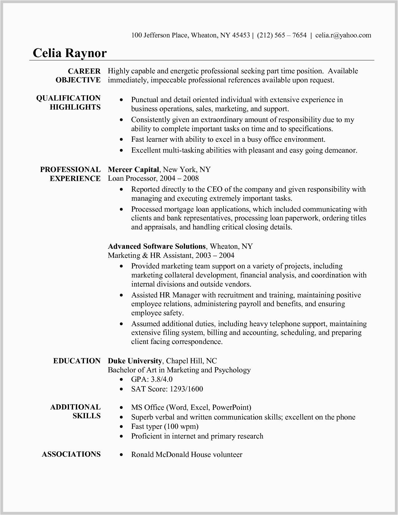 Quick Job Objectives for A Resume Samples Resume Examples Quick Learner Examples Learner Quick Resume