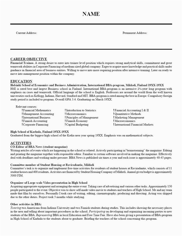Quick Job Objectives for A Resume Samples Teacher Resume Objective Examples Unique Objective for A Resume for