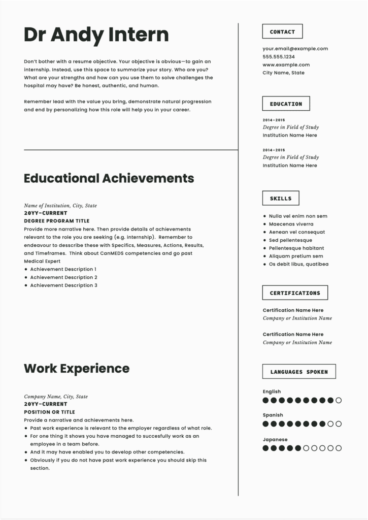 Resume Sample Continued From Previous Page Tips for Piling A Rural Medical Student Resume with Template