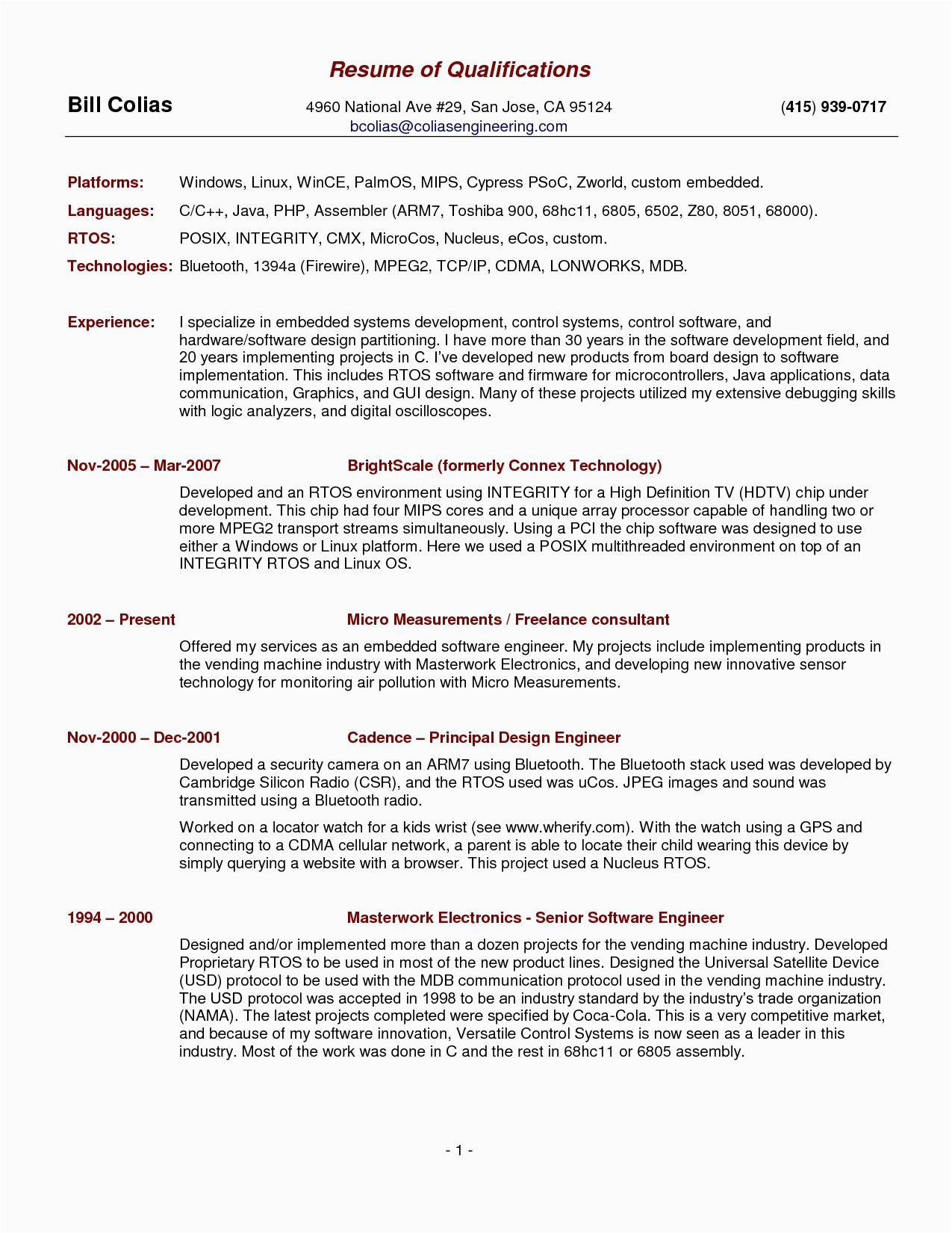 Resume Sample with Qualifications and Skills Qualifications for A Resume Examples 7f8ea3a2a New Resume Skills and