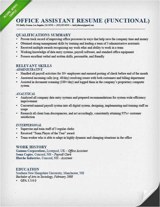 Resume Sample with Qualifications and Skills Qualifications Resume Examples Examples Qualifications Resume