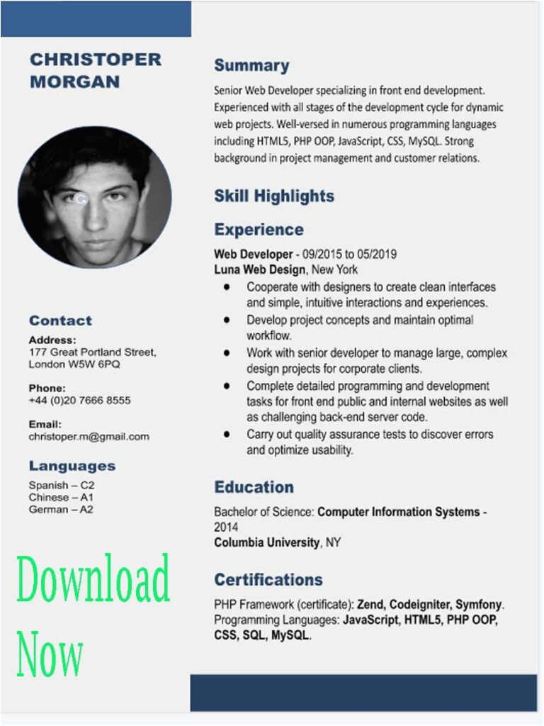 Resume Samples 2023 for Any Kind Of Job the Best Cv Resume Templates In Word 2023 Jobs4mine