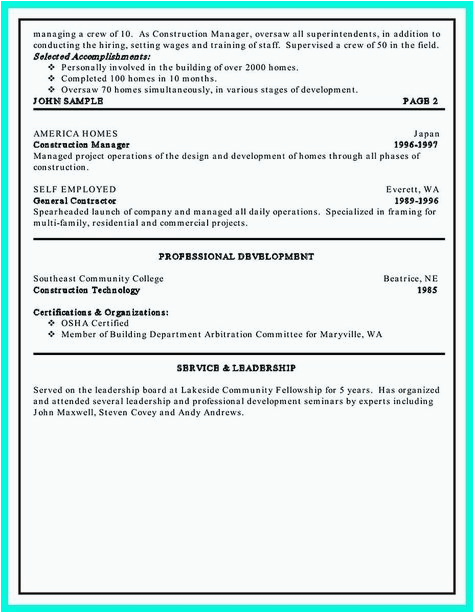 Resume Samples for Self Employed Contractors 32 Lovely Self Employed Contractor Resume In 2020
