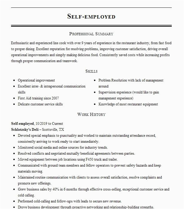 Resume Samples for Self Employed Contractors Self Employed Construction Resume Example Pany Name Seymour Indiana