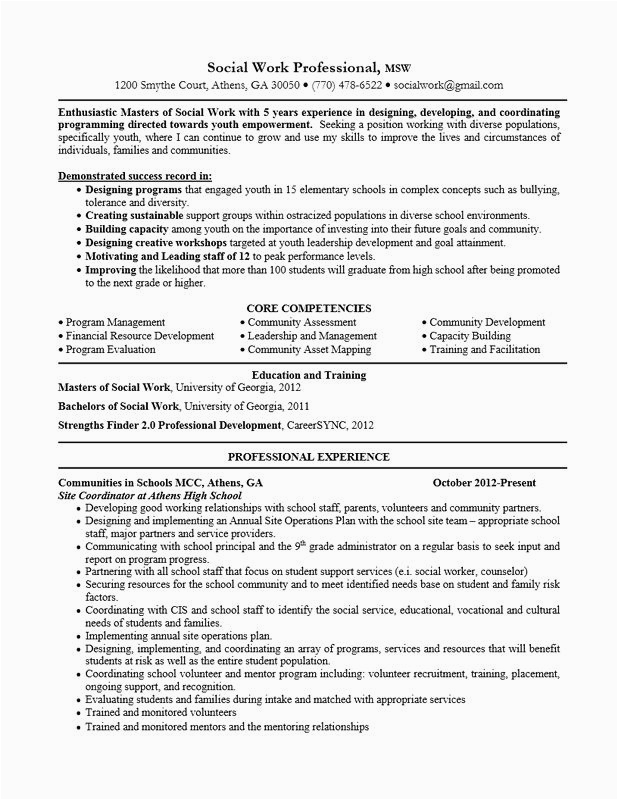 Resume Samples for social Workers Objective social Worker Resume Example New social Work Resume Objective Statement