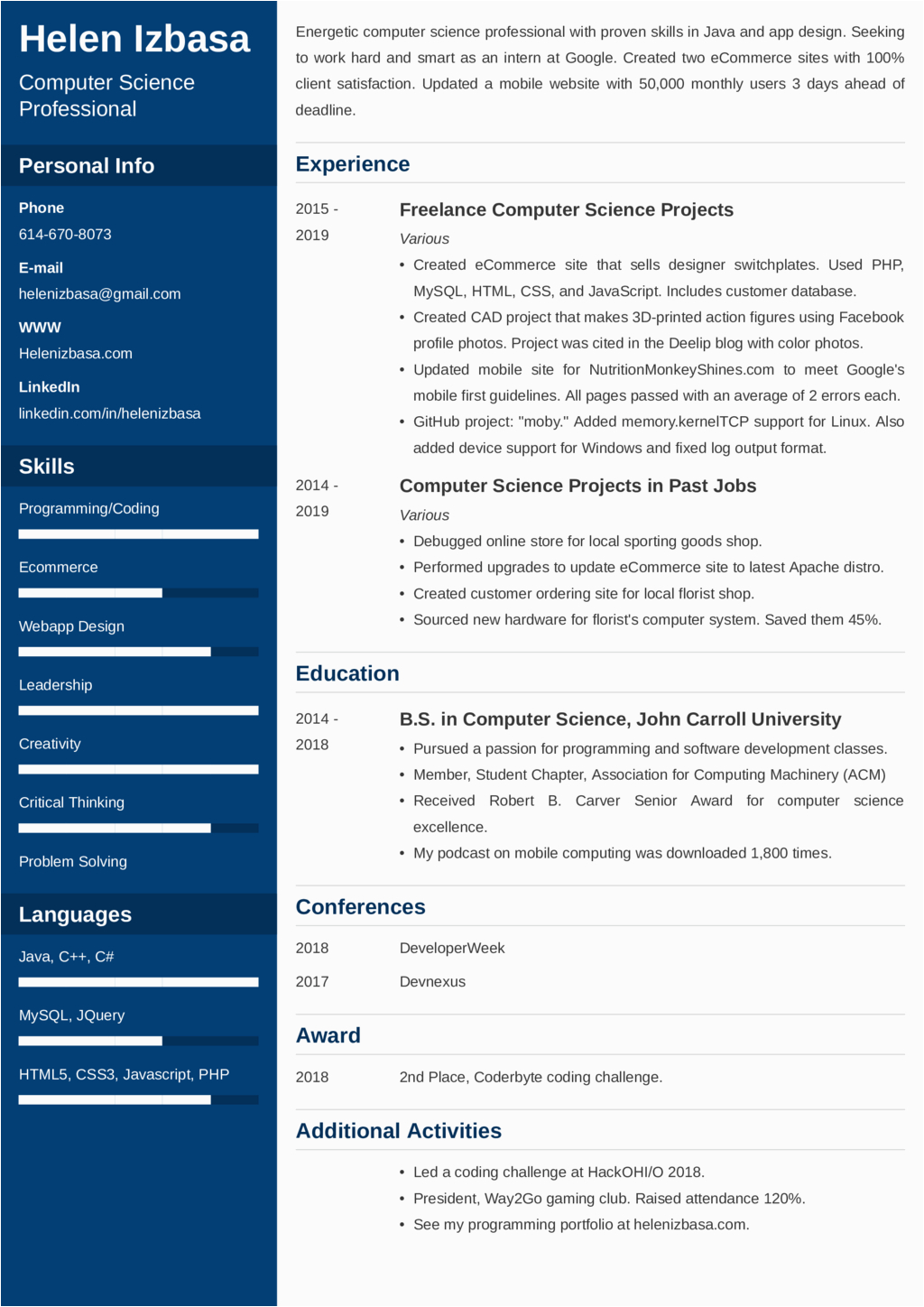 Resume Template for Internship Free Download Internship Resume Examples—template & 25 Writing Tips