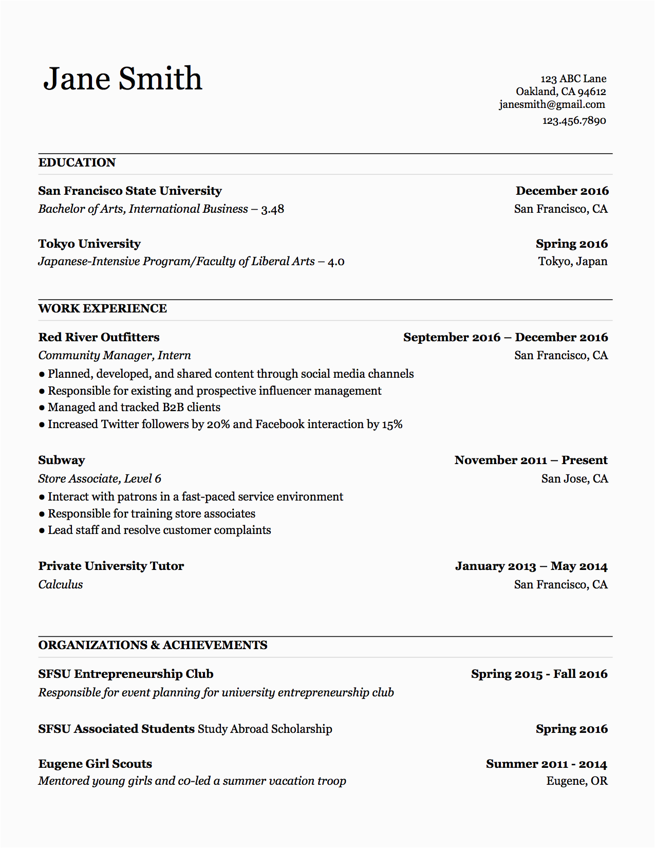 Resume Templates that are Actually Free 3 Actually Free Resume Templates Localwise