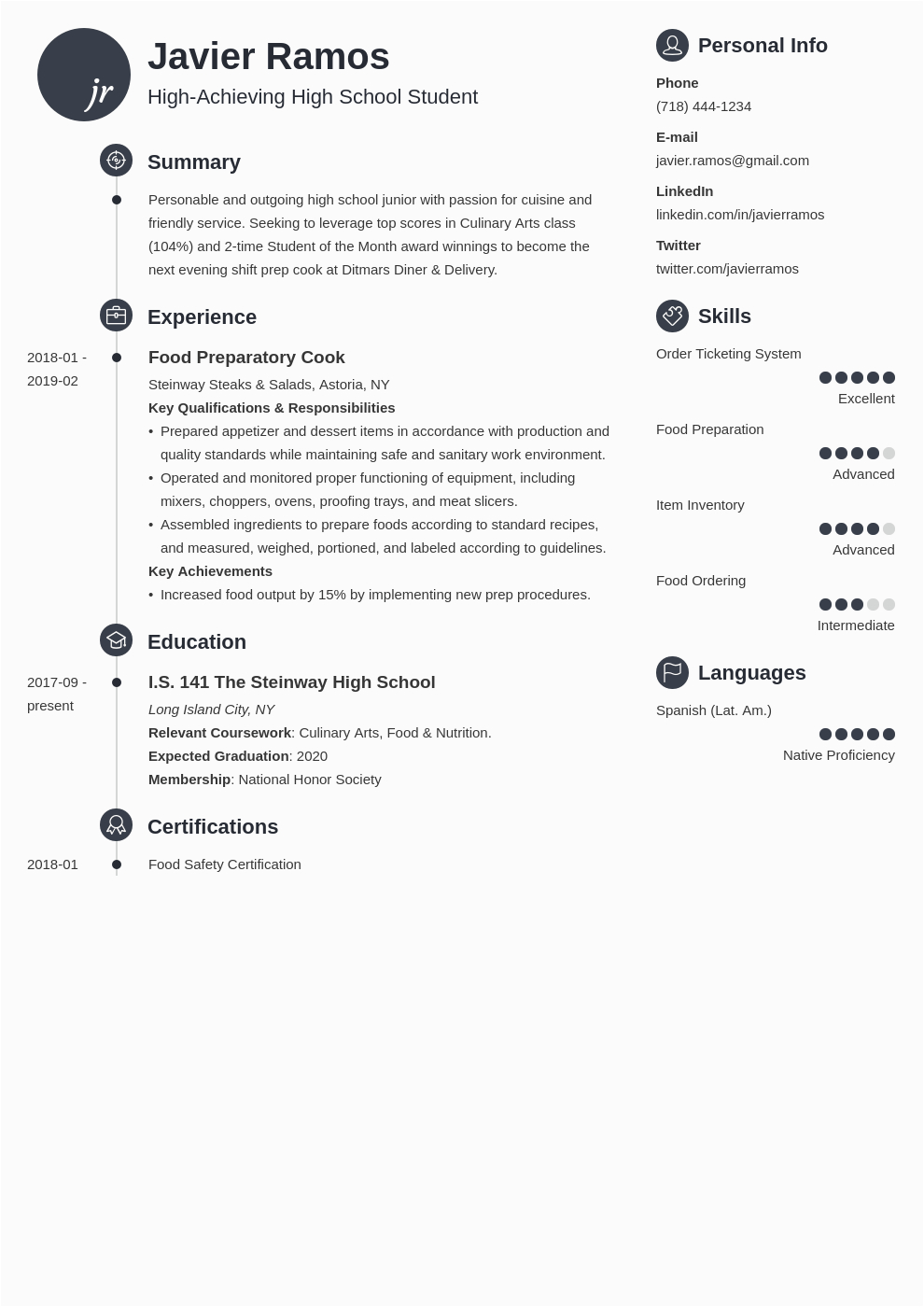 Resume Writing Template for High School Students High School Student Resume Template & 20 Examples