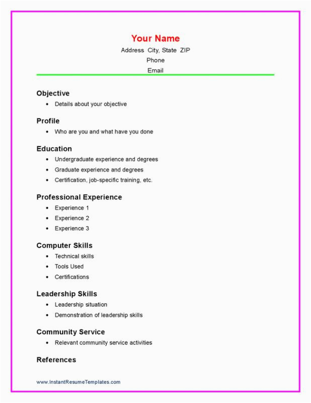 Resume Writing Template for High School Students Sample Resume for High School Student