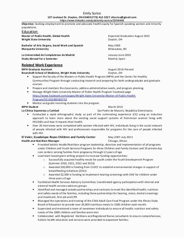 Rollins Resume and Cover Letter Samples Resume for Public Health Masters Mbadissertation Web Fc2