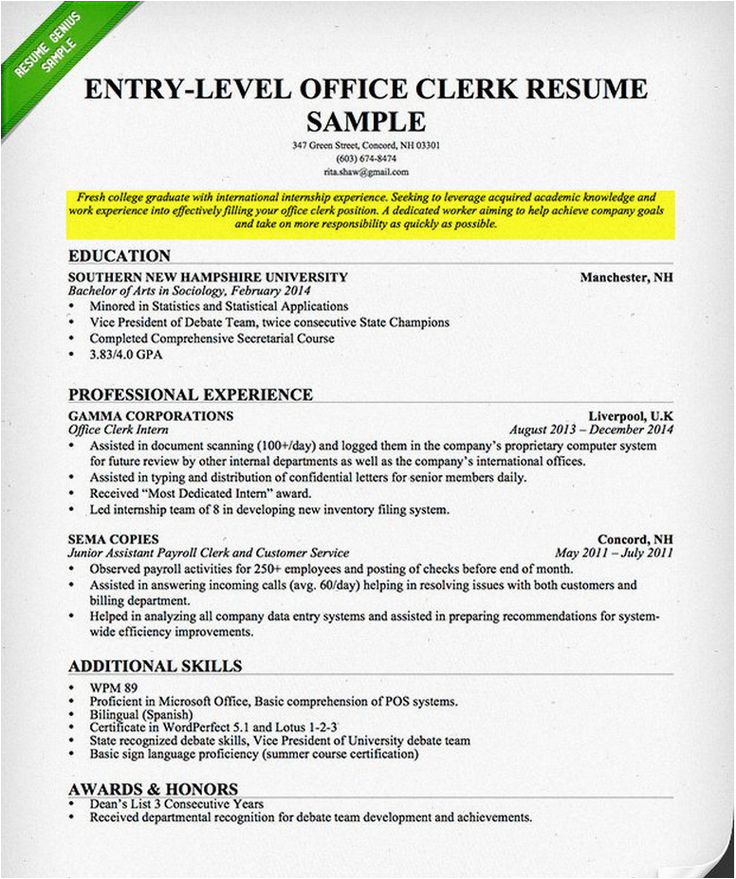 Sample Career Objectives Examples for Resumes 23 Resume Objective Examples for College Students In 2020