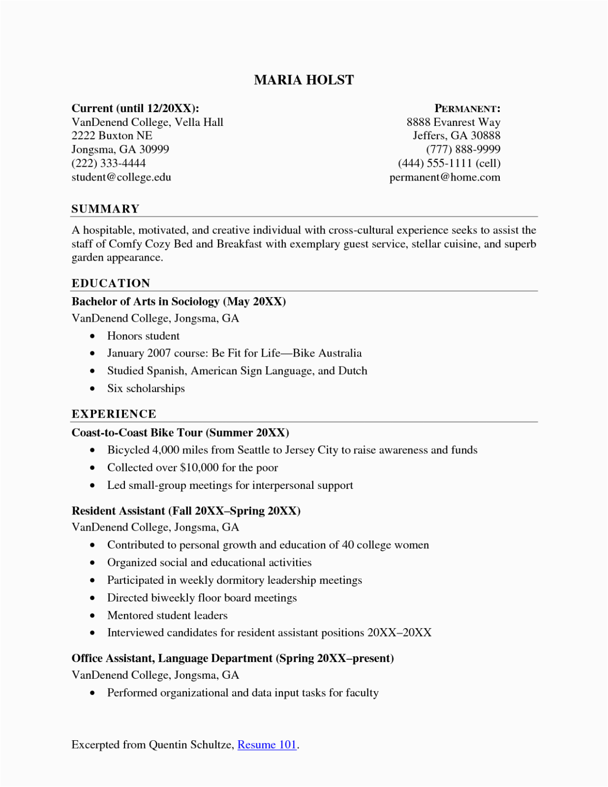 Sample College Graduate Spelling Proofreading Resume Skills 11 Resume Abstract for College Students