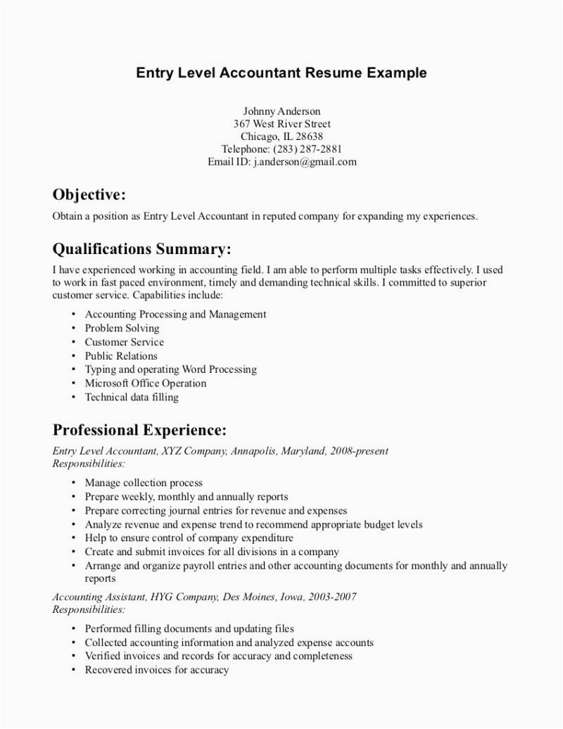 Sample Objective Statement for Accounting Resume Accounting Beginner Resume Objective Examples Here to Download