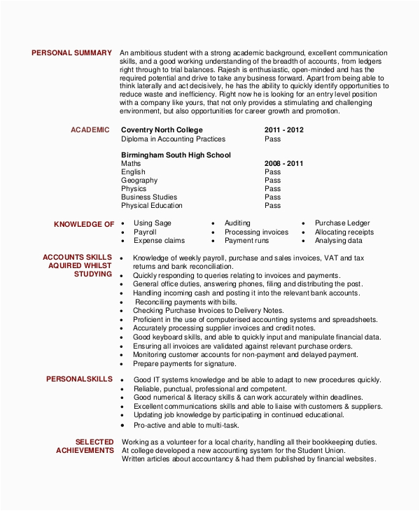 Sample Objective Statement for Accounting Resume Free 6 Sample General Resume Objective Templates In Pdf