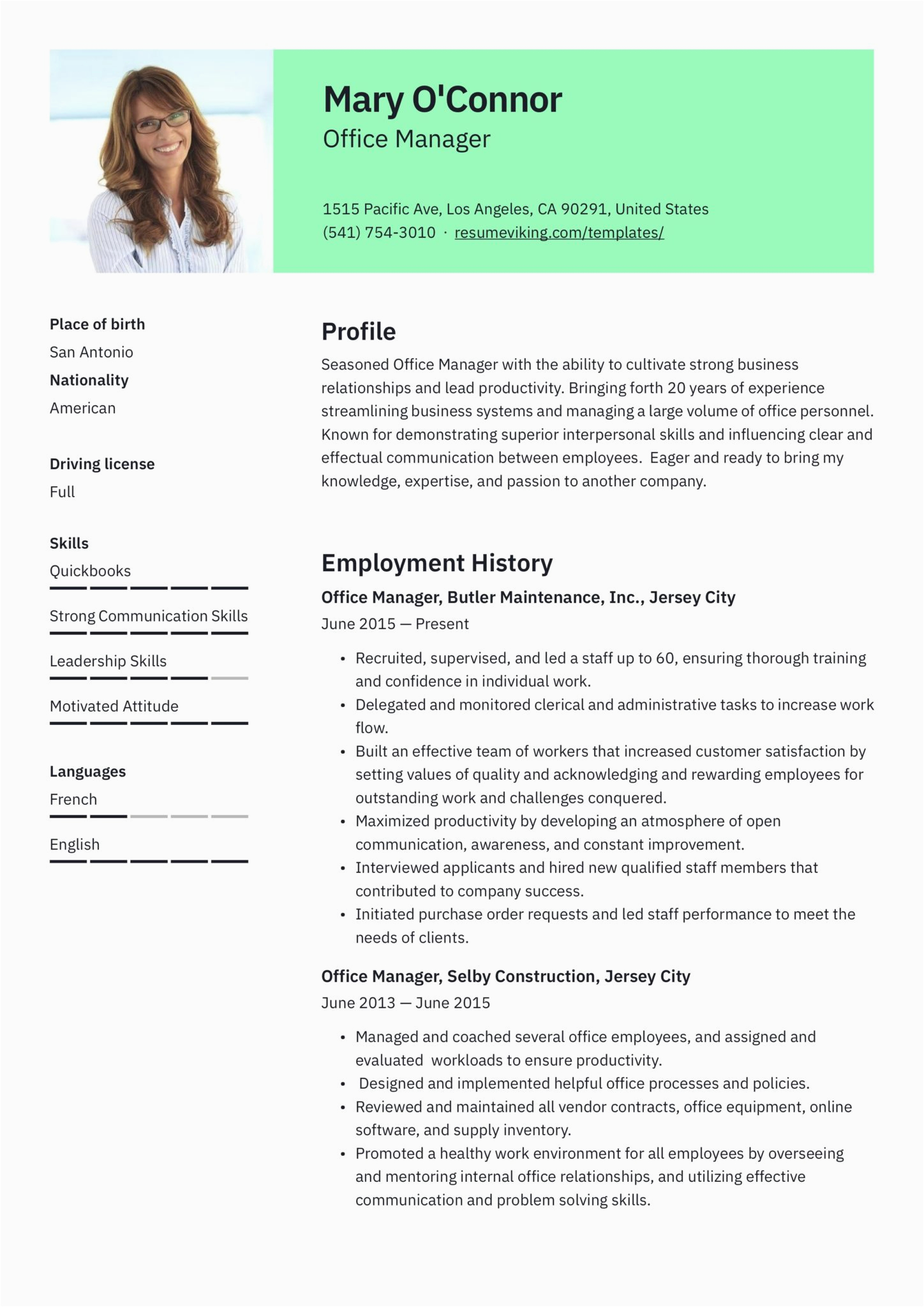Sample Professional Resume It Manager Position Fice Manager Resume & Guide 12 Samples Pdf